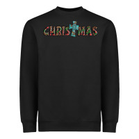 Black christmas cross Heavyweight Sweatshirt - AdoDesignShop