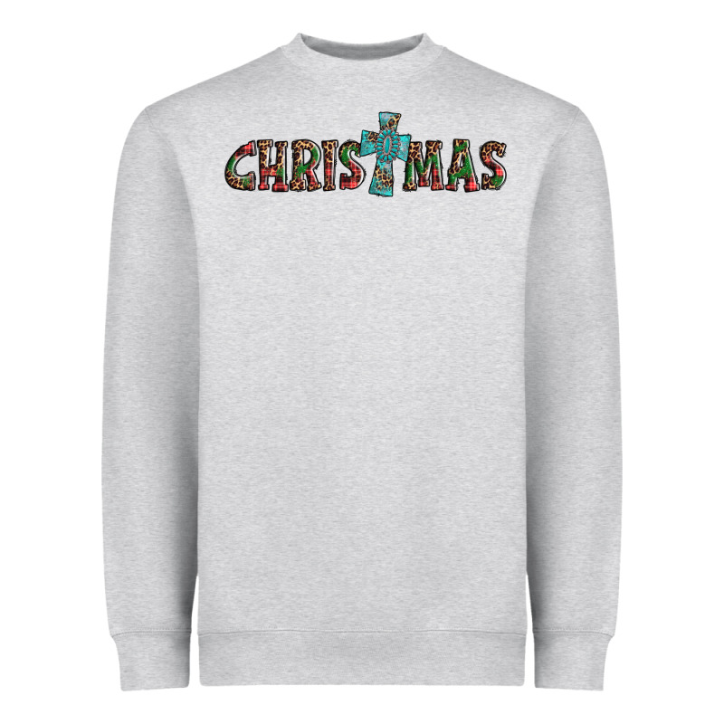 Christmas Cross Heavyweight Sweatshirt by AdoDesignShop | Teevron