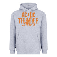 Heather Grey thunderstruck Heavyweight Hoodie - linhVisuals