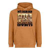 Meerkat my heroes have always killed cowboys retro Heavyweight Hoodie - linhVisuals