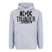 Heather Grey thunderstruck Heavyweight Hoodie - linhVisuals