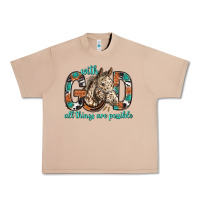 Burro with god all things are possible with horse bbs Urban Heavy Tee - BundleAndBundleShop