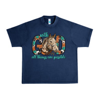 Navy with god all things are possible with horse bbs Urban Heavy Tee - BundleAndBundleShop