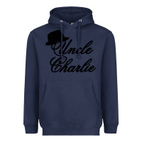 Navy charlie wilson music Heavyweight Hoodie - linhVisuals
