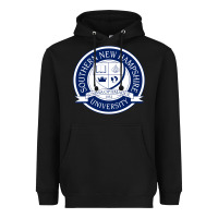 Black Southern New Hampshire University Heavyweight Hoodie - linhVisuals