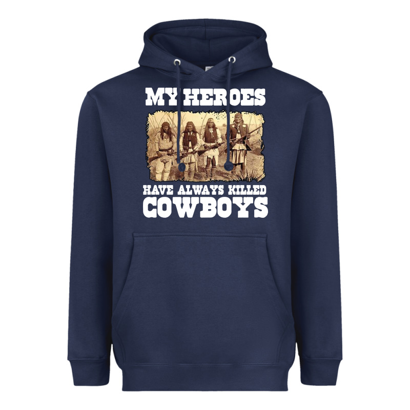 My Heroes Have Always Killed Cowboys Retro Heavyweight Hoodie by linhVisuals | Teevron