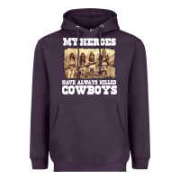 Plum my heroes have always killed cowboys retro Heavyweight Hoodie - linhVisuals