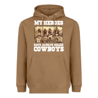Toasted Coconut my heroes have always killed cowboys retro Heavyweight Hoodie - linhVisuals