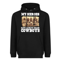 Black my heroes have always killed cowboys retro Heavyweight Hoodie - linhVisuals