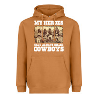 Meerkat my heroes have always killed cowboys retro Heavyweight Hoodie - linhVisuals