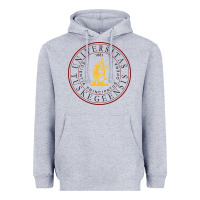 Heather Grey Tuskegee University Heavyweight Hoodie - linhVisuals