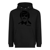 Black tony clifton Heavyweight Hoodie - linhVisuals