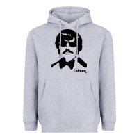 Heather Grey tony clifton Heavyweight Hoodie - linhVisuals