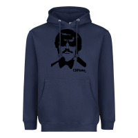 Navy tony clifton Heavyweight Hoodie - linhVisuals