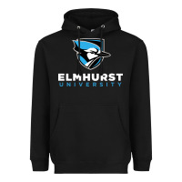 Black elmhurst university Heavyweight Hoodie - linhVisuals