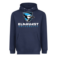 Navy elmhurst university Heavyweight Hoodie - linhVisuals