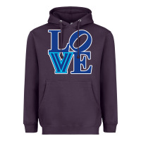 Plum villanova love Heavyweight Hoodie - linhVisuals