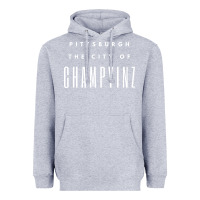 Heather Grey pittsburgh city of champyinz steel city Heavyweight Hoodie - linhVisuals