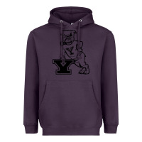 Plum yale vintage Heavyweight Hoodie - linhVisuals