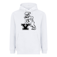 White yale vintage Heavyweight Hoodie - linhVisuals