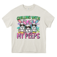 Cream chilling with my peeps easter bunnies cowgirl cowg Heavy Core Tee - CowGirlArtShop