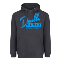 Smoke double deuce bar Heavyweight Hoodie - linhVisuals
