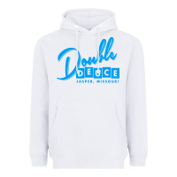 White double deuce bar Heavyweight Hoodie - linhVisuals