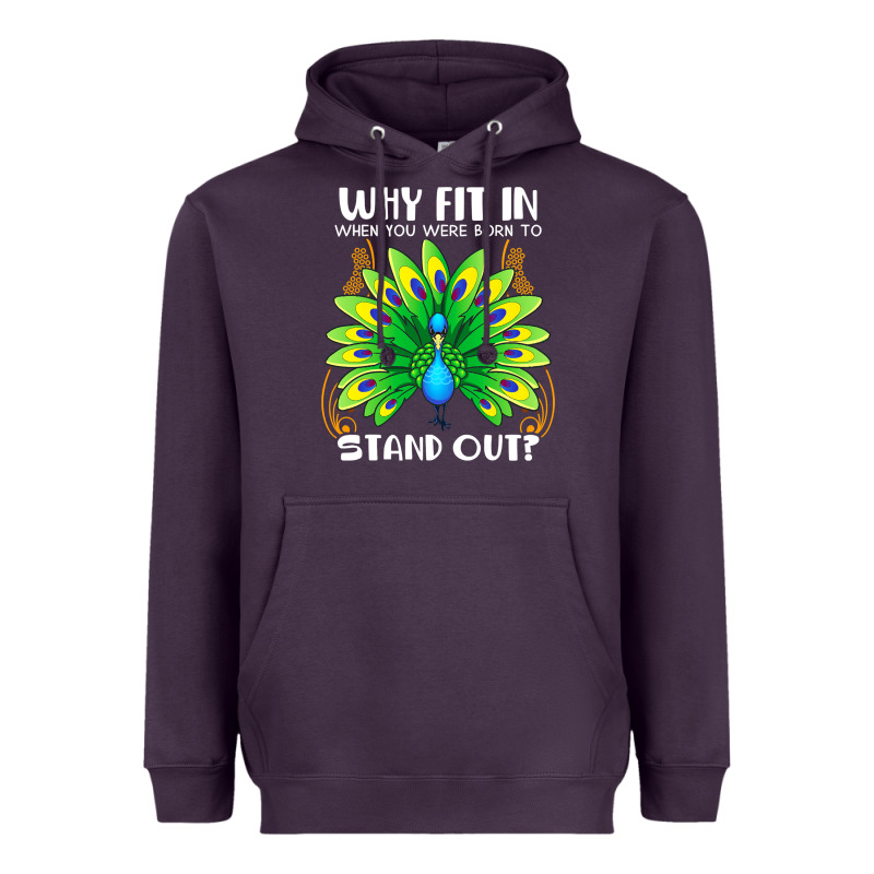 Peacock Inspired Beautiful Color Bird (3) Heavyweight Hoodie by linhVisuals | Teevron
