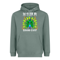 Sage peacock inspired beautiful color bird (3) Heavyweight Hoodie - linhVisuals