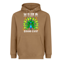 Toasted Coconut peacock inspired beautiful color bird (3) Heavyweight Hoodie - linhVisuals