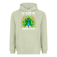 Matcha peacock inspired beautiful color bird (3) Heavyweight Hoodie - linhVisuals