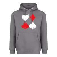 Storm playing cards poker heart spade club Heavyweight Hoodie - linhVisuals
