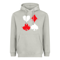 Moon Dust playing cards poker heart spade club Heavyweight Hoodie - linhVisuals
