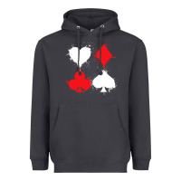 Playing Cards Poker Heart Spade Club Heavyweight Hoodie | Teevron