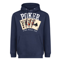 Poker All In Royal Flush Lucky Casino Heavyweight Hoodie | Teevron