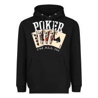 Black poker all in royal flush lucky casino Heavyweight Hoodie - linhVisuals