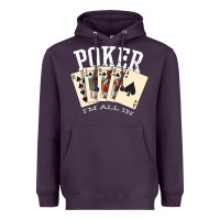 Plum poker all in royal flush lucky casino Heavyweight Hoodie - linhVisuals