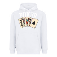 White poker all in royal flush lucky casino Heavyweight Hoodie - linhVisuals