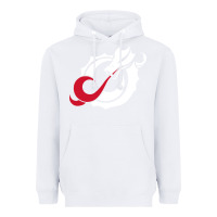 White MSUM Dragons, Gear Heavyweight Hoodie - linhVisuals