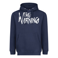 Navy THE WARNING Heavyweight Hoodie - linhVisuals