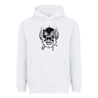White MUSIC ROCK Heavyweight Hoodie - linhVisuals