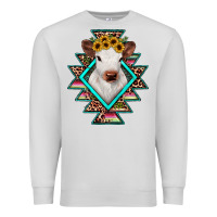 Dove Grey heifer cowhide aztec Premium Sweatshirt - JahusDesignShop