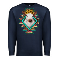 Navy heifer cowhide aztec Premium Sweatshirt - JahusDesignShop