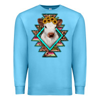 Ocean Blue heifer cowhide aztec Premium Sweatshirt - JahusDesignShop