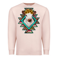 Pale Pink heifer cowhide aztec Premium Sweatshirt - JahusDesignShop