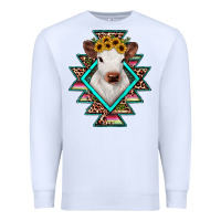 White heifer cowhide aztec Premium Sweatshirt - JahusDesignShop