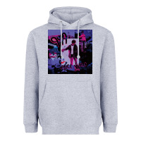 Heather Grey juice album music Heavyweight Hoodie - linhVisuals