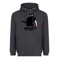 Smoke Halloween Cat With Knife What Heavyweight Hoodie - linhVisuals