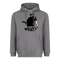Storm Halloween Cat With Knife What Heavyweight Hoodie - linhVisuals