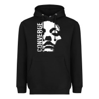 Black converge Heavyweight Hoodie - linhVisuals